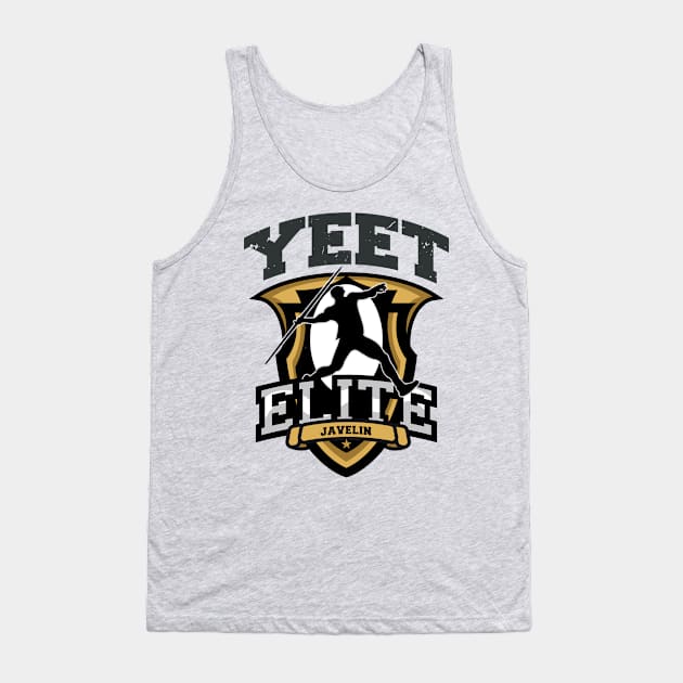 Yeet Elite Javelin Badge Track N Field Athlete Tank Top by atomguy